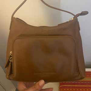 Light brown leather bag